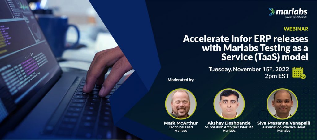 Accelerate Infor ERP releases with Marlabs Testing as a Service (TaaS) model