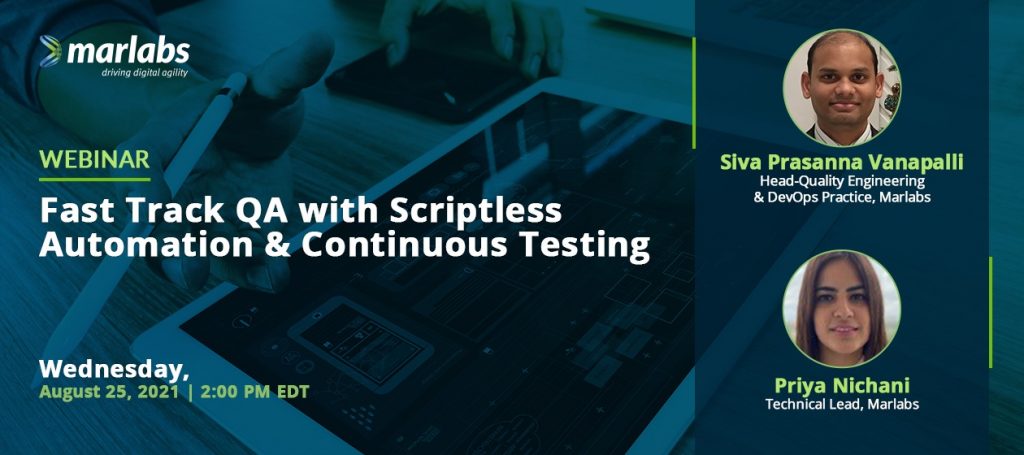 Fast Track QA with Scriptless Automation & Continuous Testing